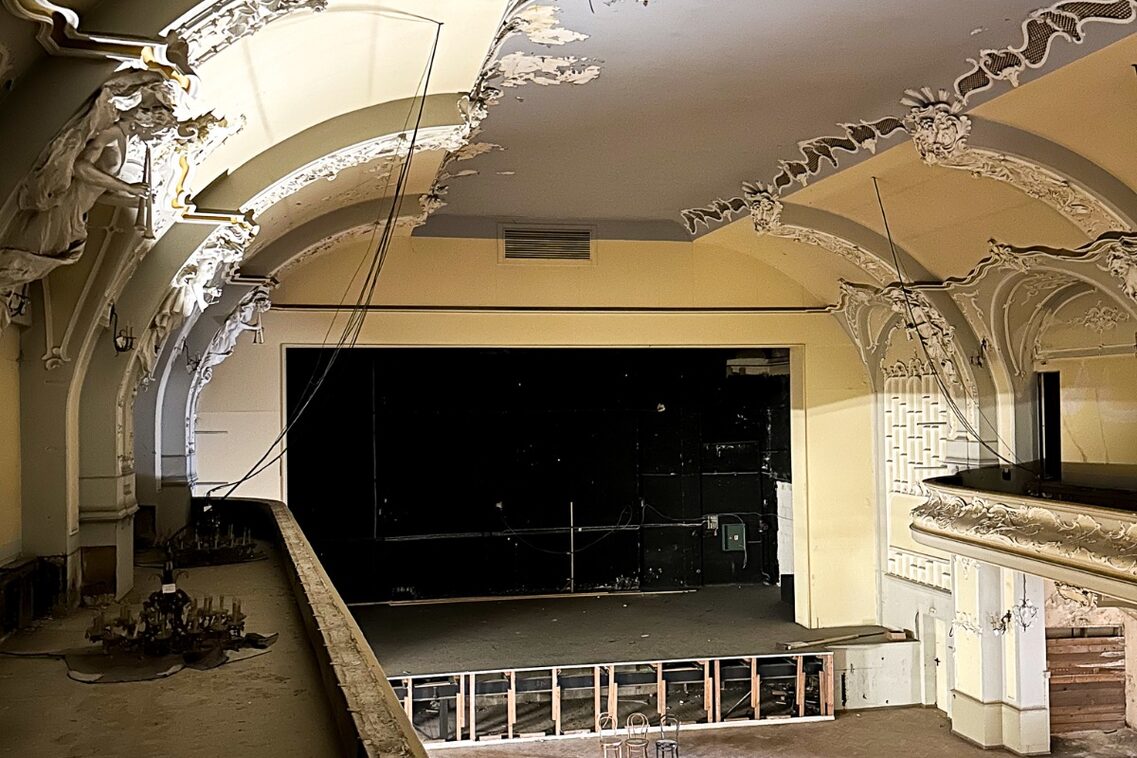 View into the ballroom