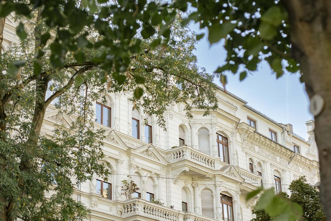 Blick auf Altbau