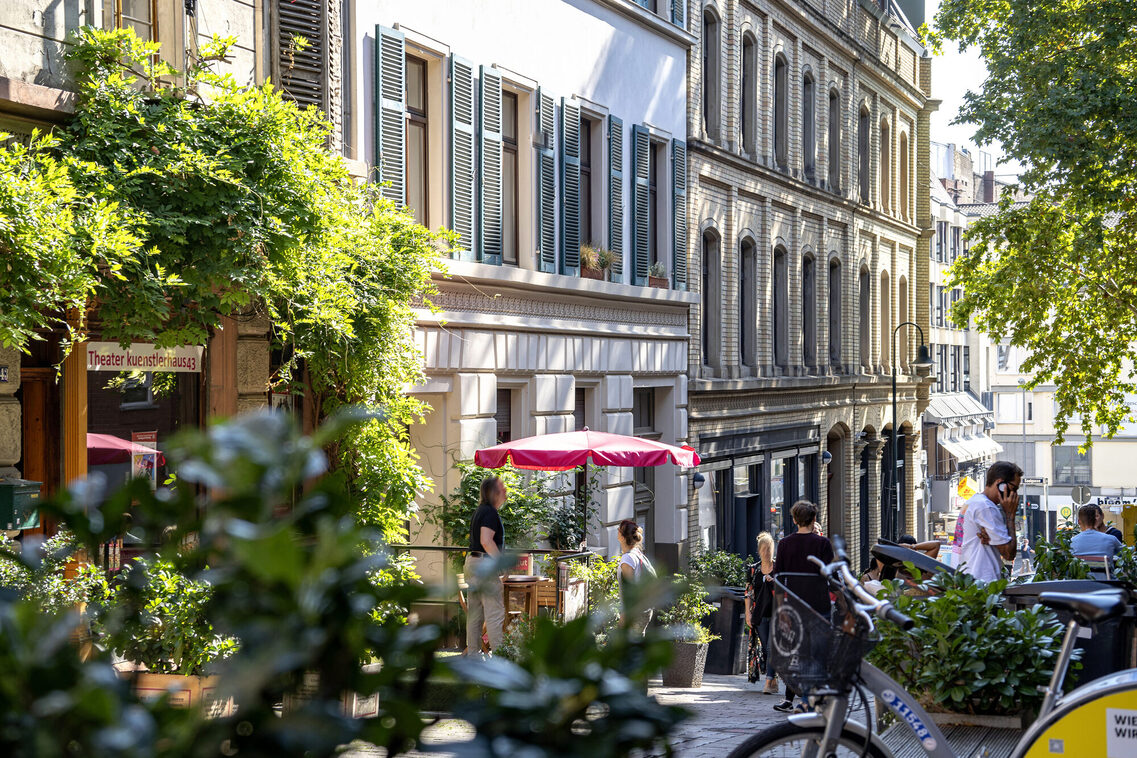 Blick in die Webergasse