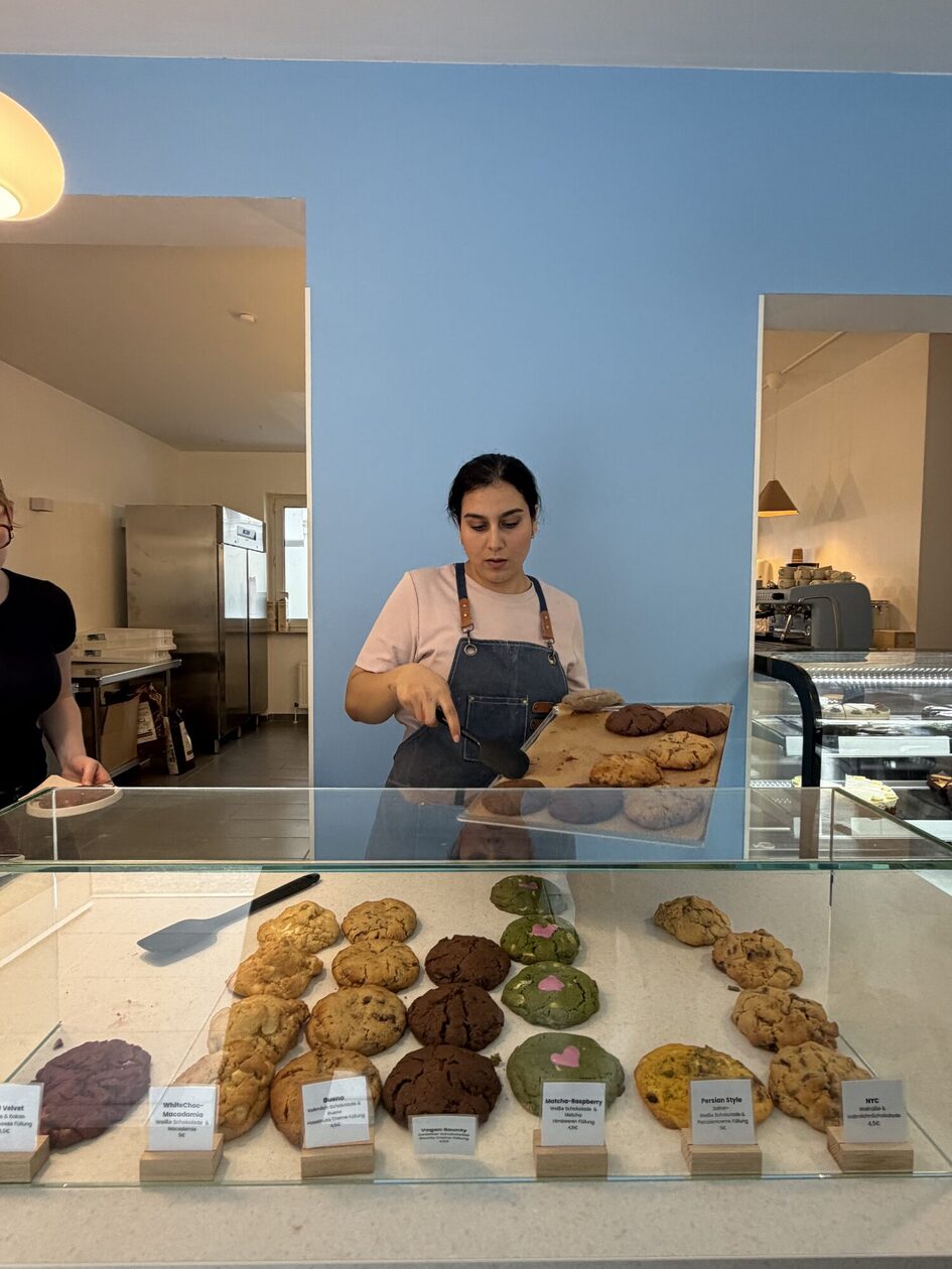 Woman with cookies