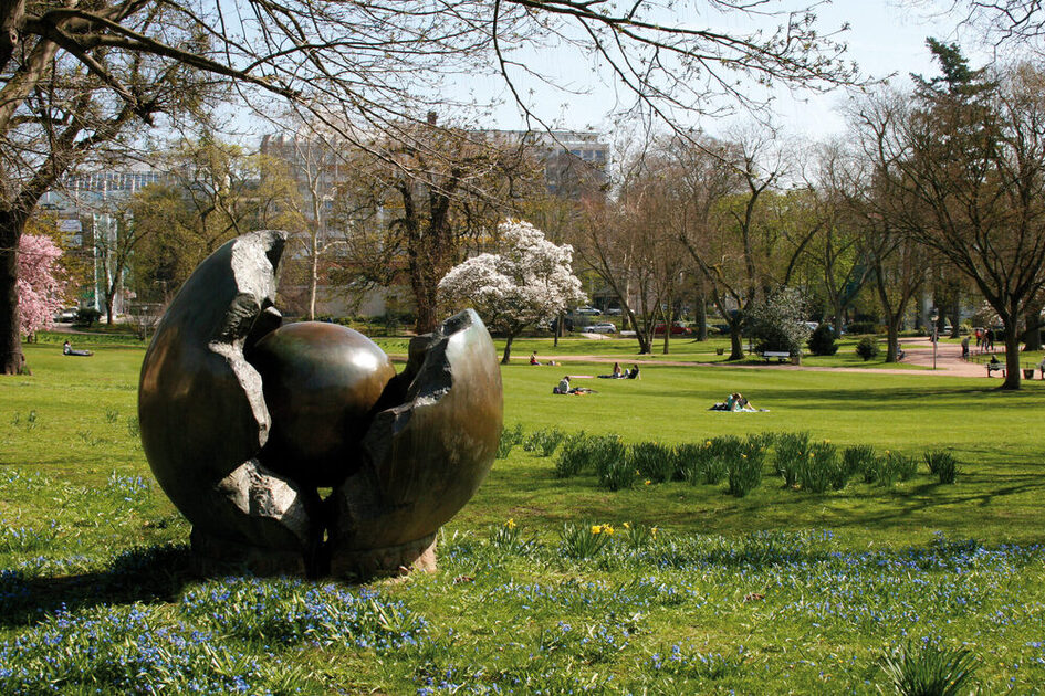 Metal ball in the park