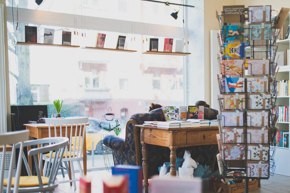 Blick in den Buchladen