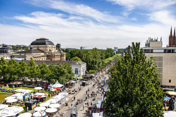 Blick von oben aufs Wilhelmstraßenfest