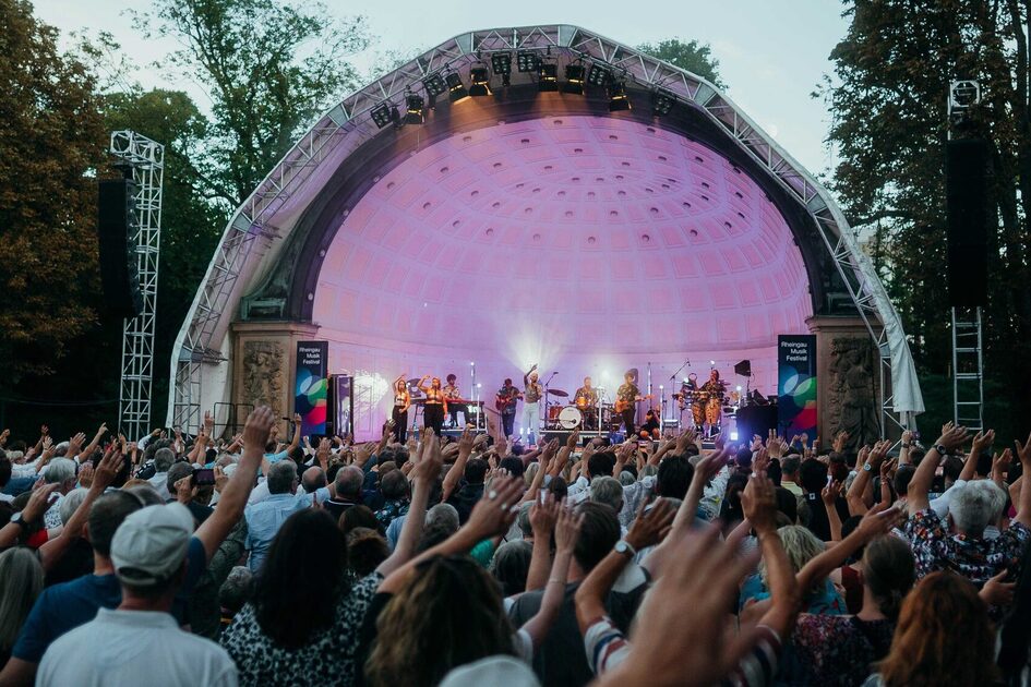 View of the concert shell