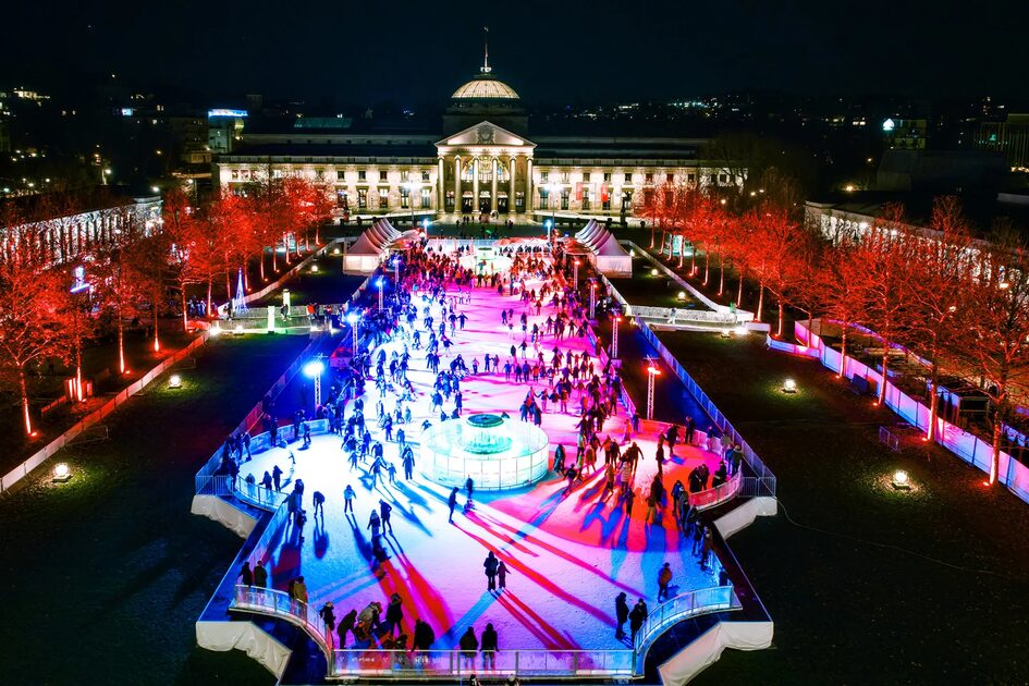 Wiesbaden on Ice from above