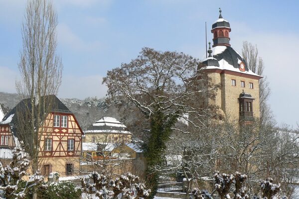 Schloss Vollrads im Schnee