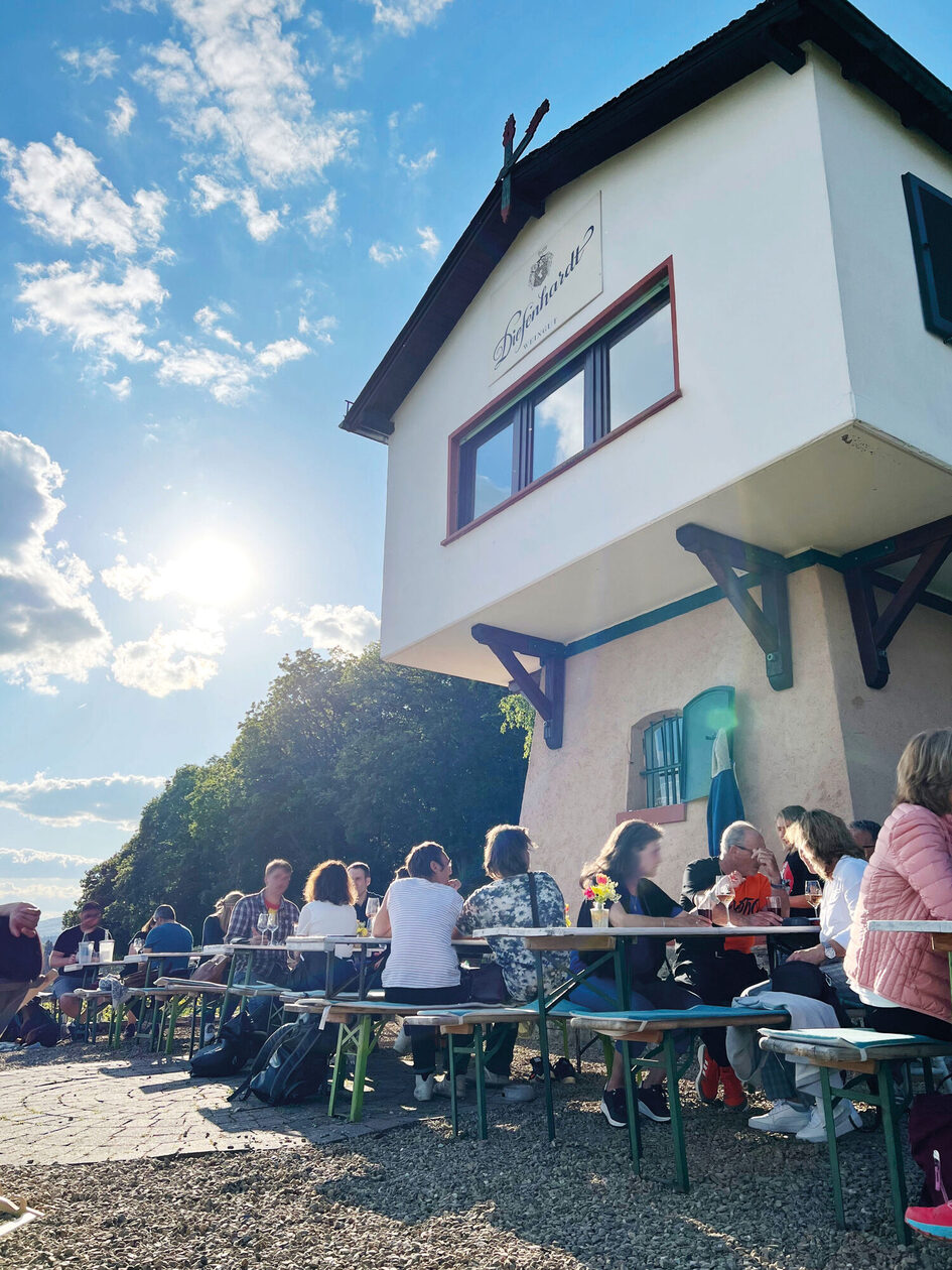 Вила на лозето с хора