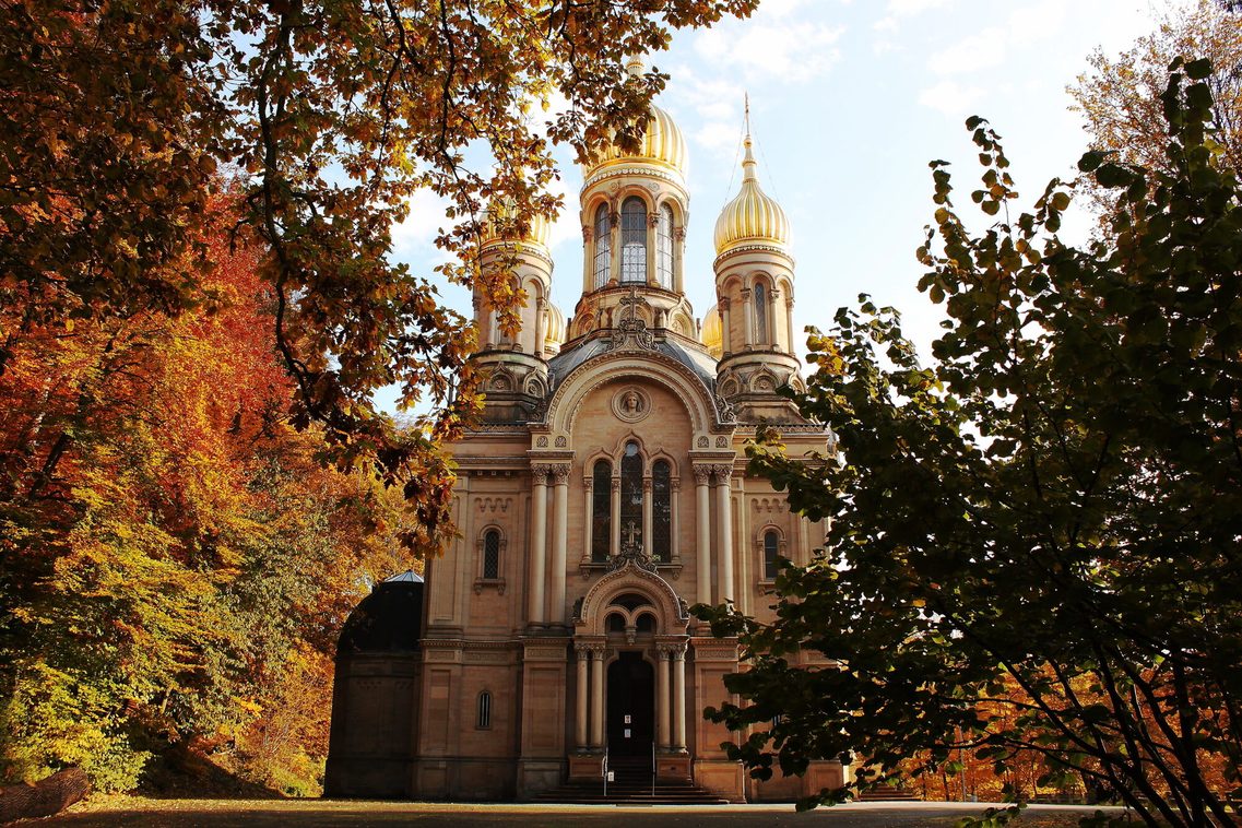 Russische Kapelle im Herbst