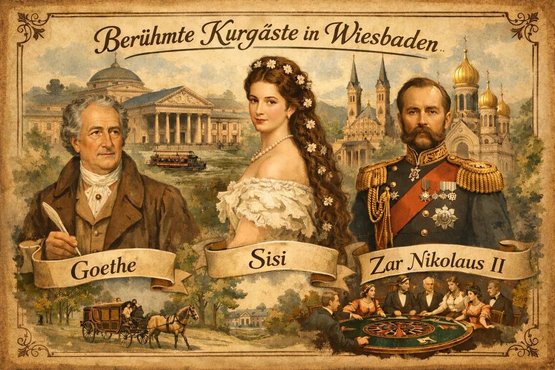 Prominent spa guests: Goethe, Sisi, Tsar Nicholas