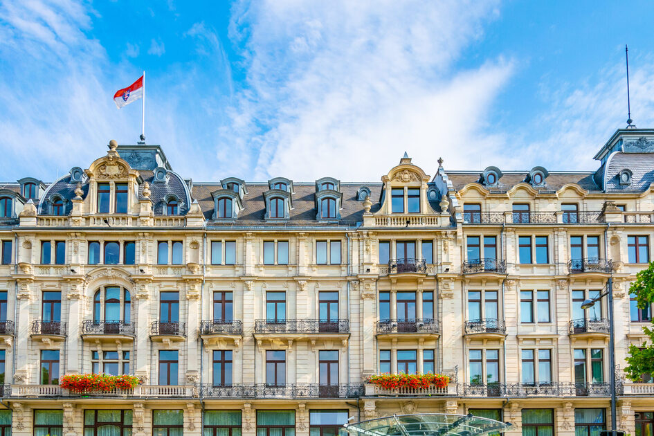 Hessian State Chancellery Wiesbaden, former Hotel Rose