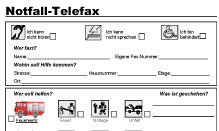 Notfall-Fax für Gehörlose