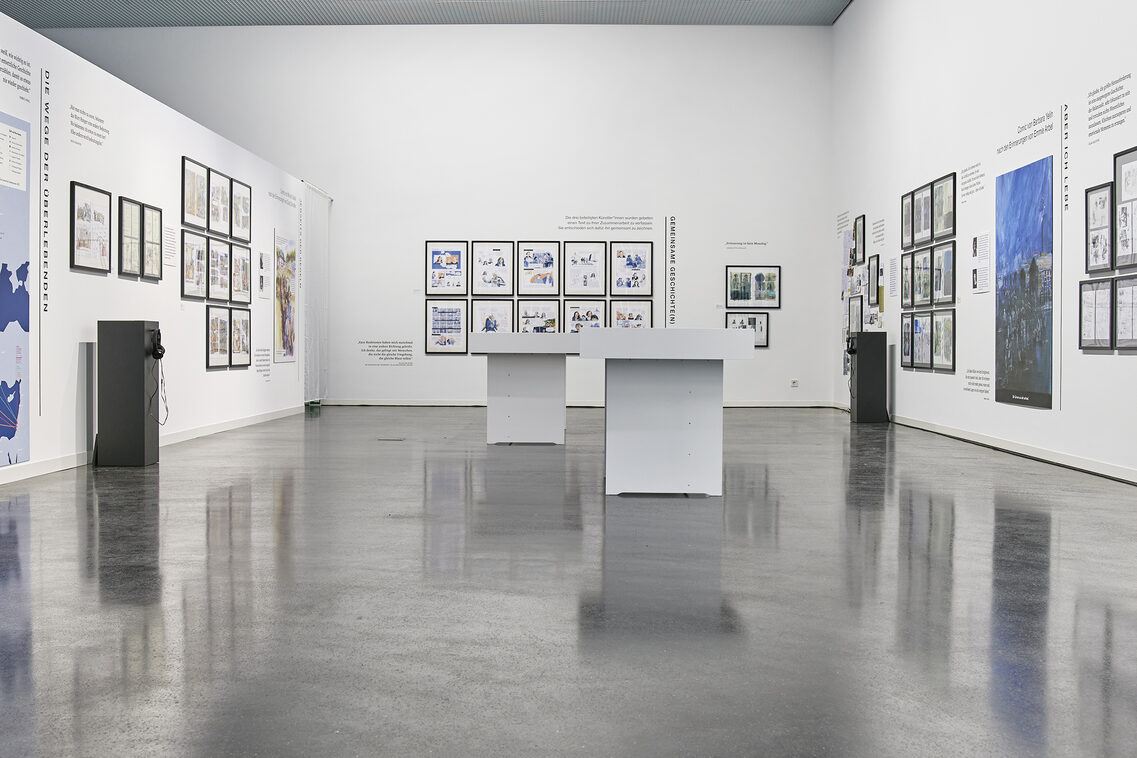 Blick in die Ausstellung "Aber ich lebe. Den Holocaust erinnern"