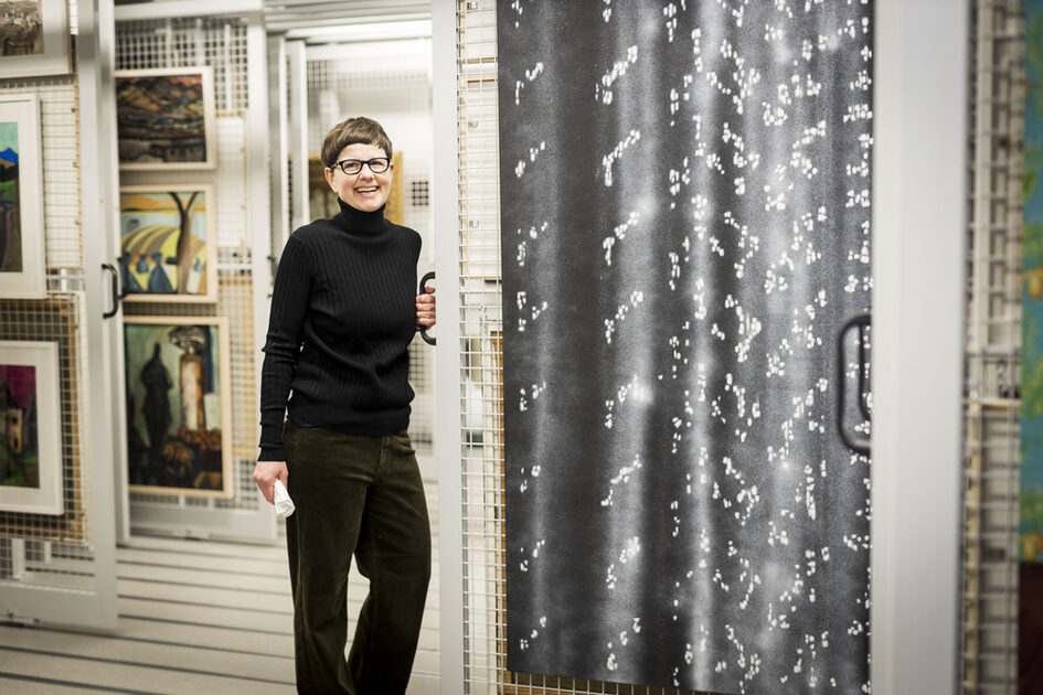 Nicole Ahland, Leiterin der Artothek