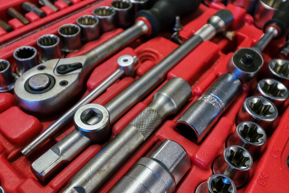 Werkzeug in einem Werkzeugkoffer