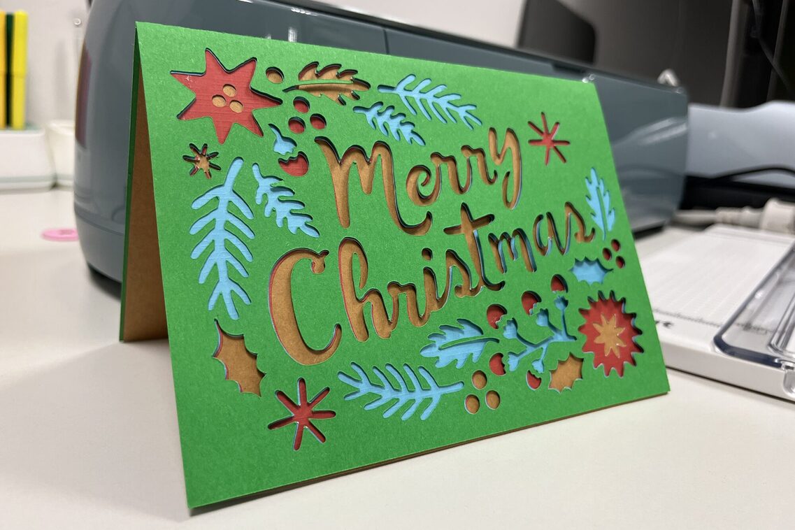 Plotterprojekt Weihnachtskarte