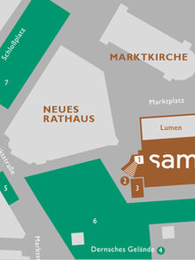 Lage sam - Stadtmuseum am Markt