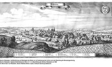 Panorama von Wiesbaden um 1650