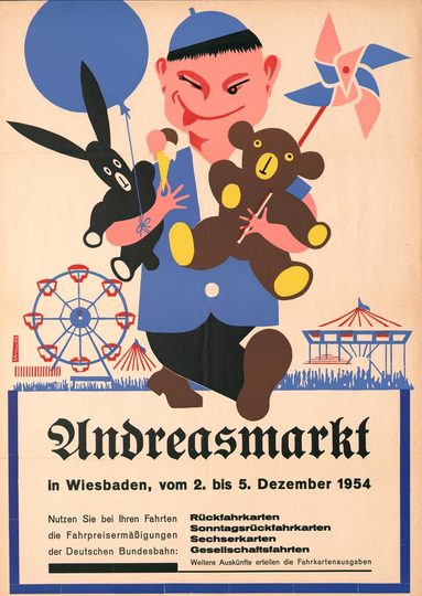Plakat für den Andreasmarkt, 1954