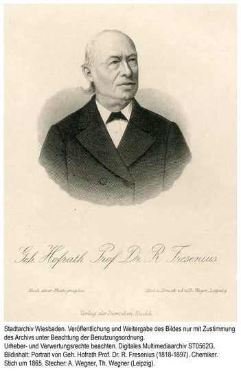 Carl Remigius Fresenius, Stich um 1865