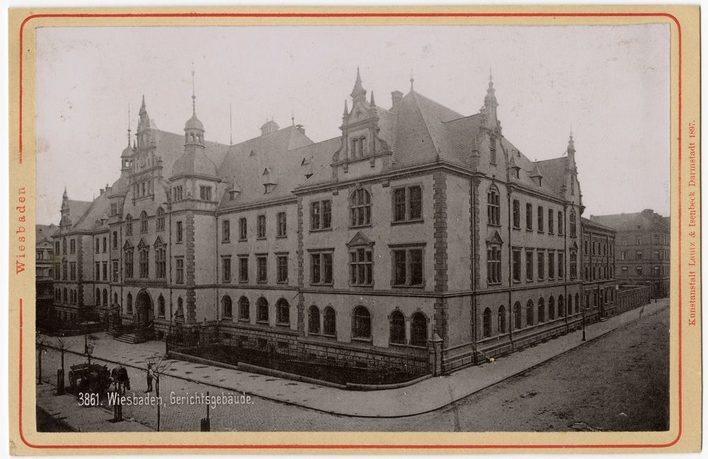 Gerichtsgebäude an der Gerichtsstraße 2, ca. 1897