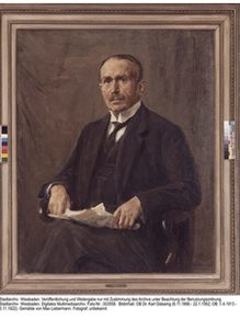 Karl Glässing, Gemälde von Max Liebermann, ca. 1920