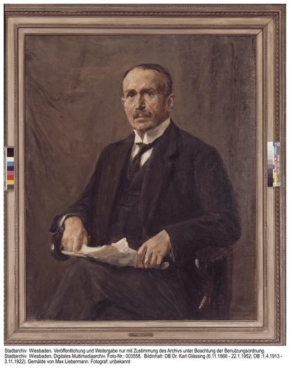 Karl Glässing, Gemälde von Max Liebermann, ca. 1920