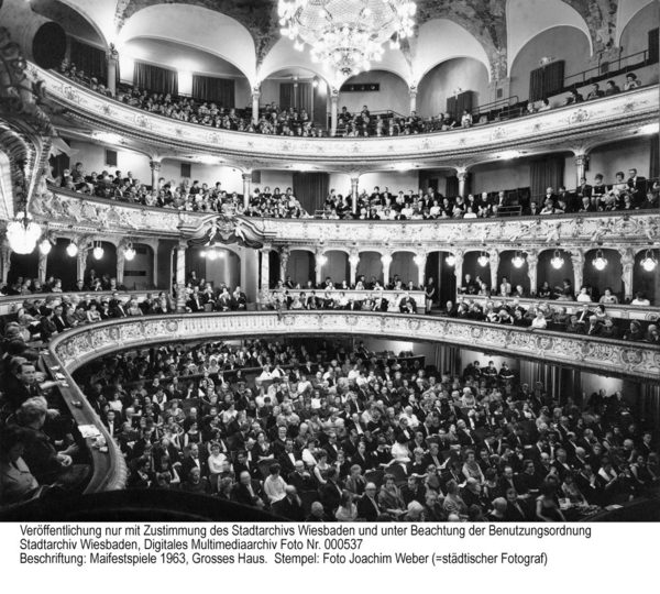 Internationale Maifestspiele 1963 im Großen Haus des Staatstheaters