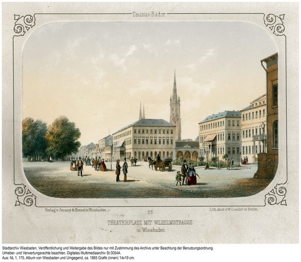 Hotel Vier Jahreszeiten, um 1865