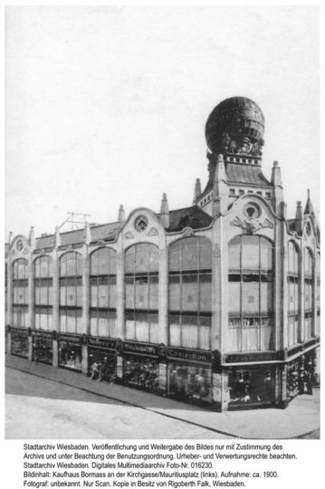 Kaufhaus Bormass, um 1900