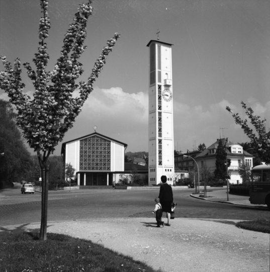 Kreuzkirche Walkmühltalanlage, um 1970