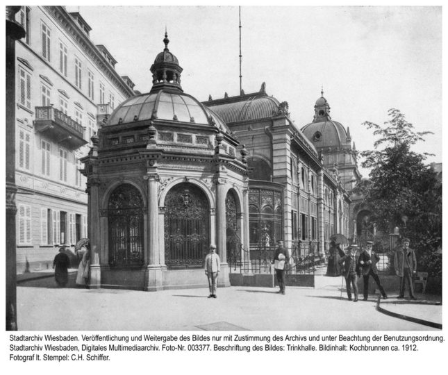 Kochbrunnen mit Trinkhalle, ca. 1912