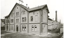 Tuchfabrik Löwenherz in Biebrich, ca. 1885