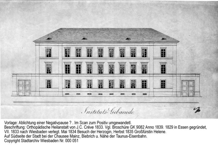 Orthopädische Heilanstalt, ca. 1833