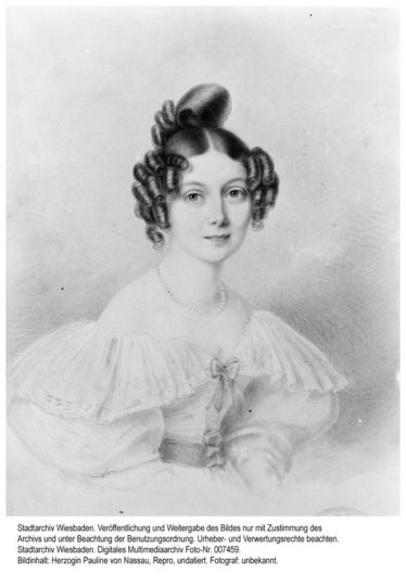 Pauline Friederike Marie Herzogin zu Nassau, um 1830