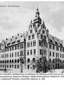 Polizeipräsidium an der Friedrichstraße, ca. 1906