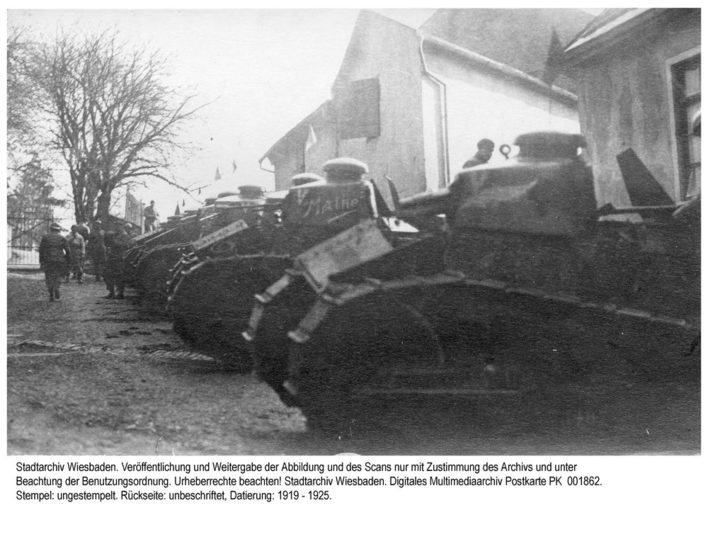 Französische Panzer, ca. 1920