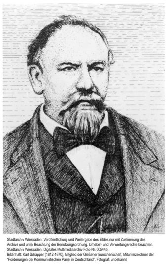 Karl Schapper, um 1860