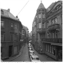 Blick von der Goldgasse in die Wagemannstraße, 1964