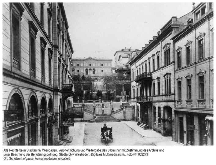 Blick in die Schützenhofstraße, ca. 1900