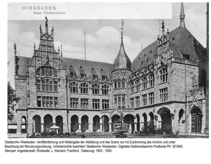Höhere Töchterschule am Schlossplatz, ca. 1905