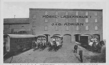 Lagergebäude der Firma J. & G. Adrian, ca. 1907-1914