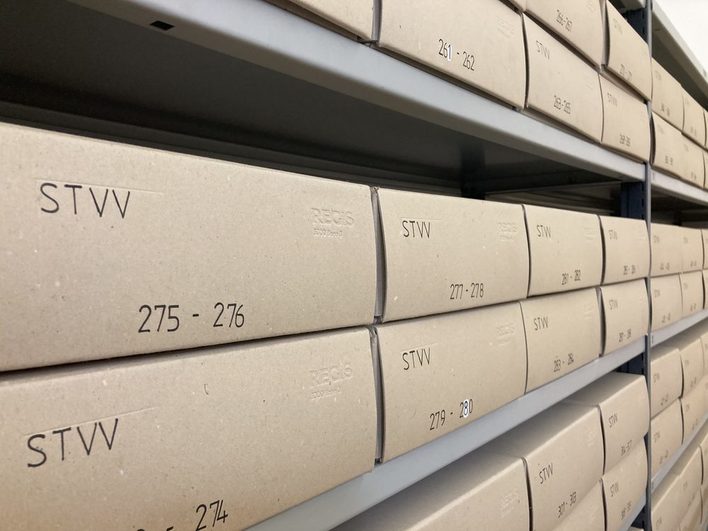 Aufbewahrung von Archivalien im Stadtarchiv Wiesbaden