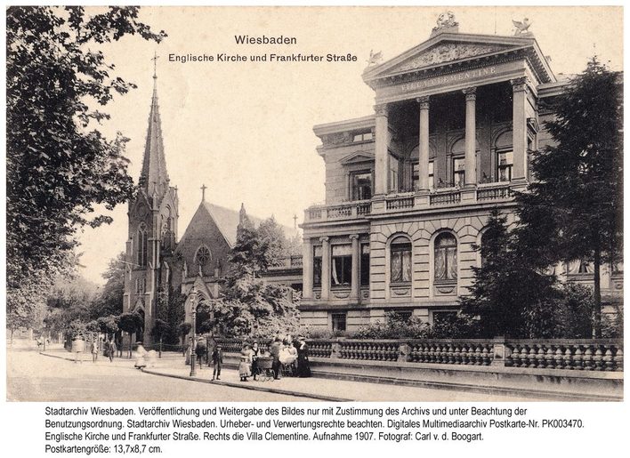 Villa Clementine in der Frankfurter Straße, 1907