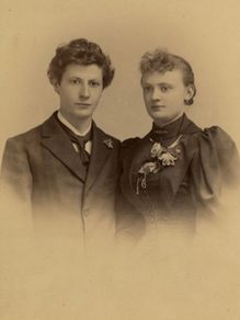 Franz Bossong mit Ehefrau Josephine, um 1895