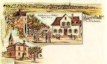 Postkarte des "Gasthauses zum Anker", um 1900.