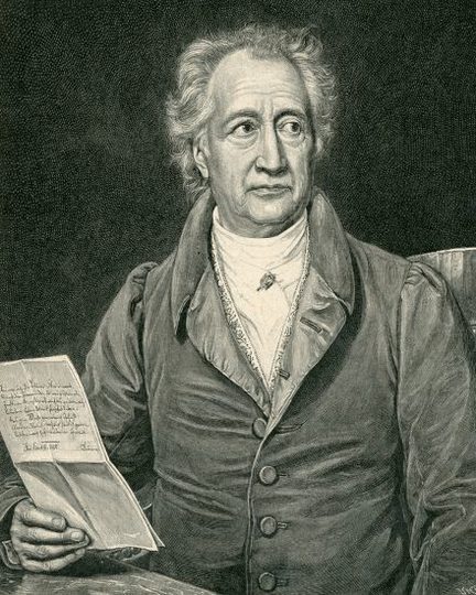 Johann Wolfgang von Goethe nach einem Ölgemälde von Joseph Karl Stieler, 1