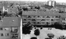 Blick über die Siedlung, um 1970.