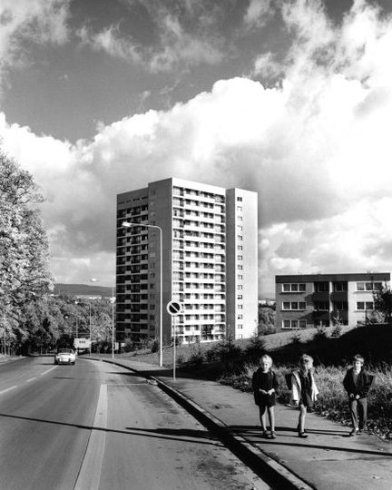 Die Ludwig-Erhard-Straße im Schelmengraben, 1980.