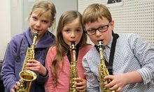 Saxofon-Nachwuchs in der Musik- & Kunstschule.
