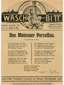 Eine Ausgabe der Wäsch-Bitt aus dem Jahr 1913.